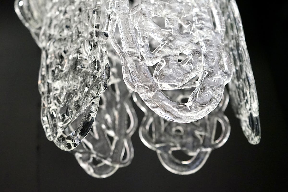 Mid-Century Murano Cascade Chandelier