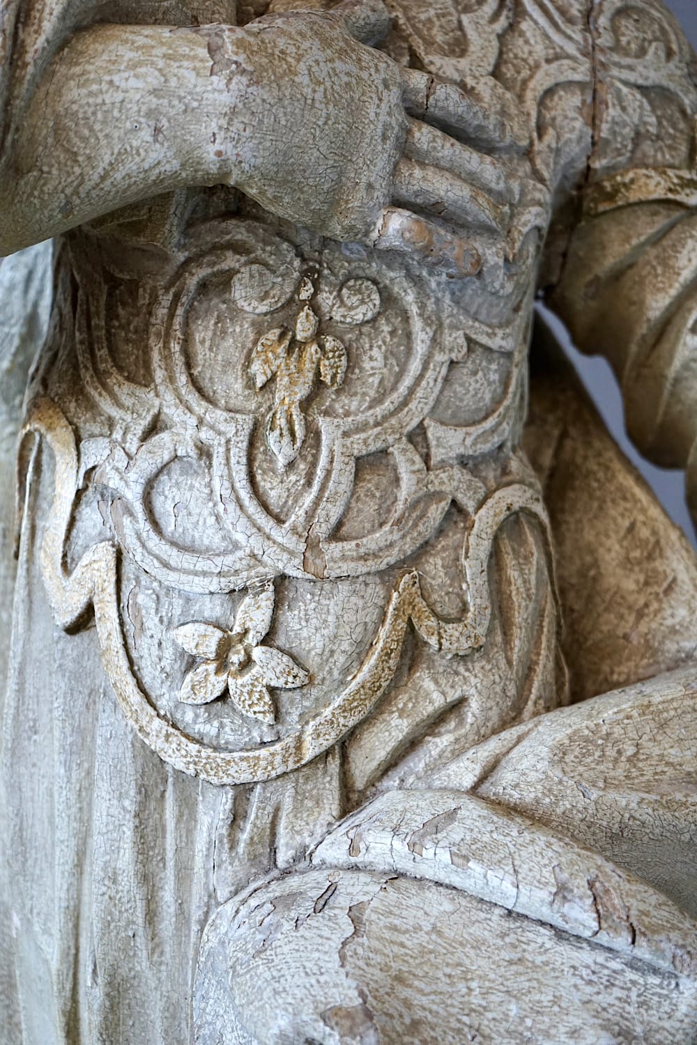 Carved Statue of a Saint