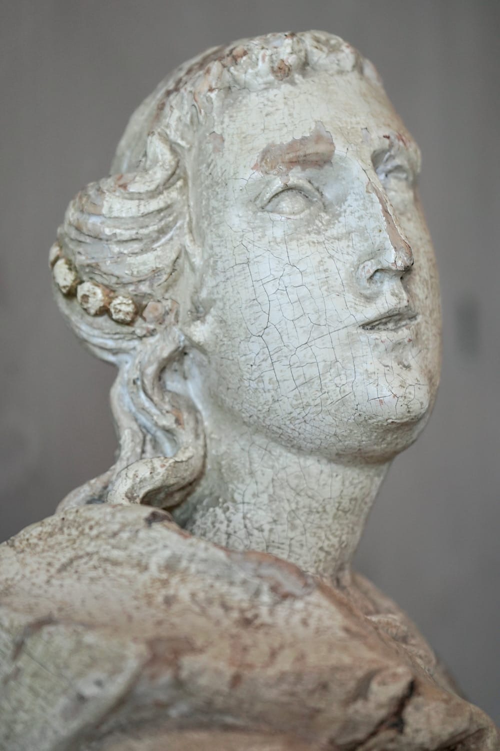 Carved Statue of a Saint