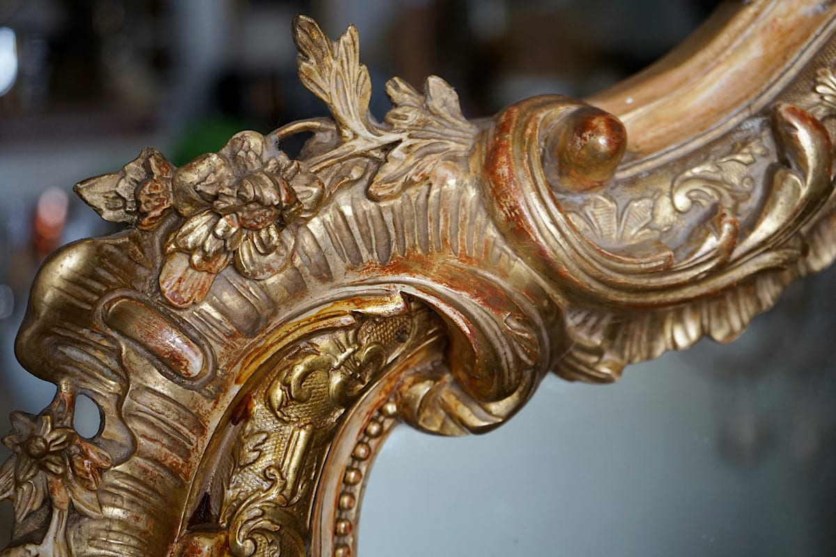 French Régence Gilded Mirror