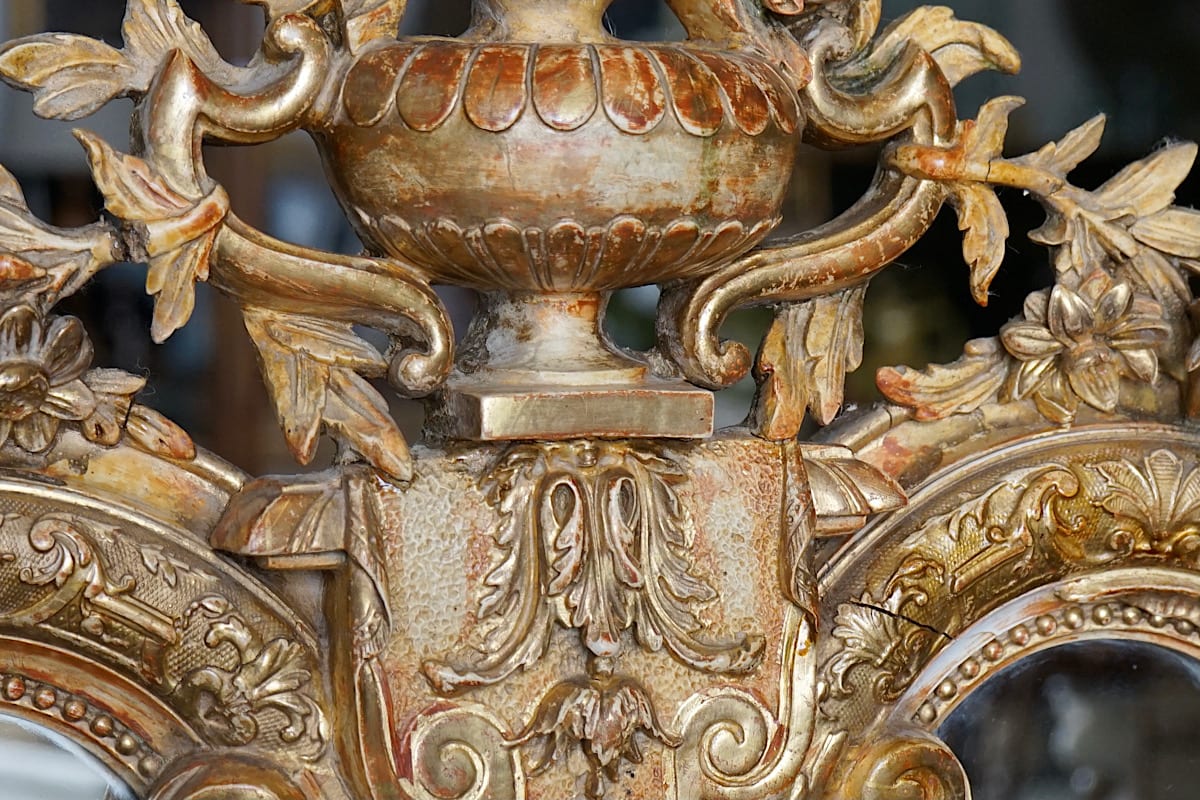 French Régence Gilded Mirror