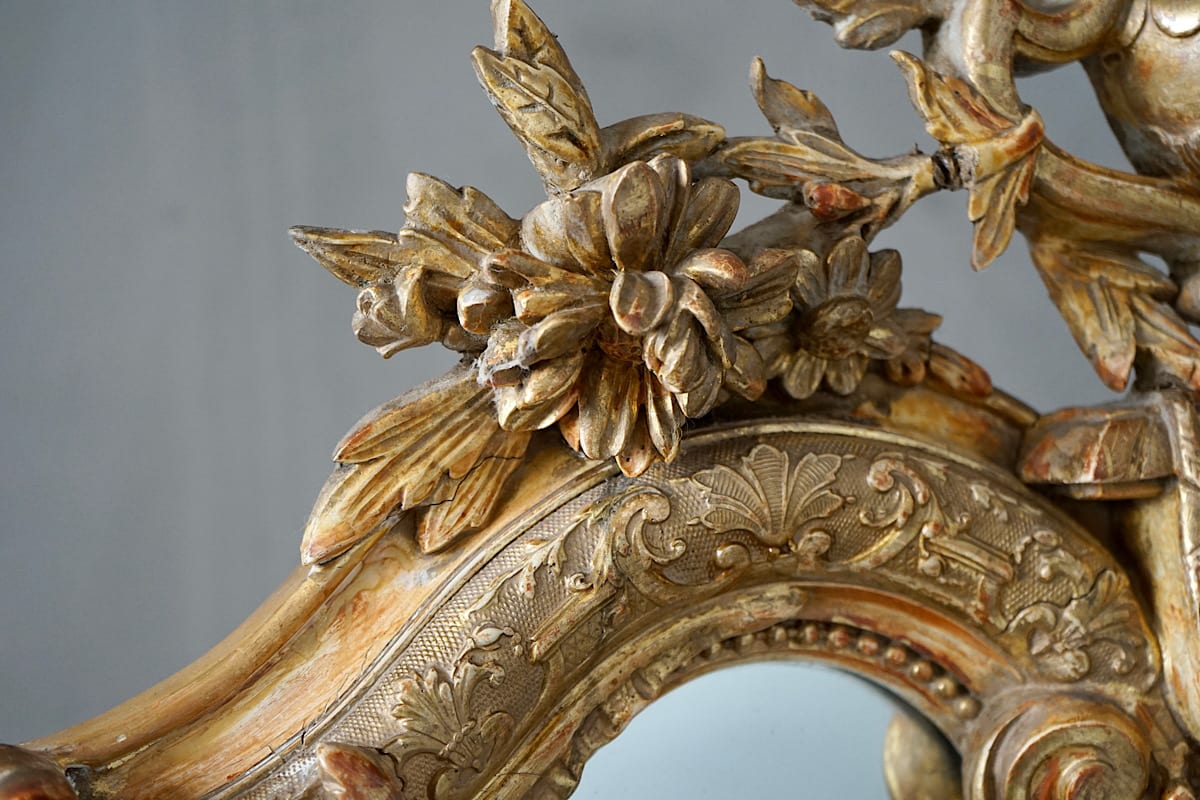 French Régence Gilded Mirror