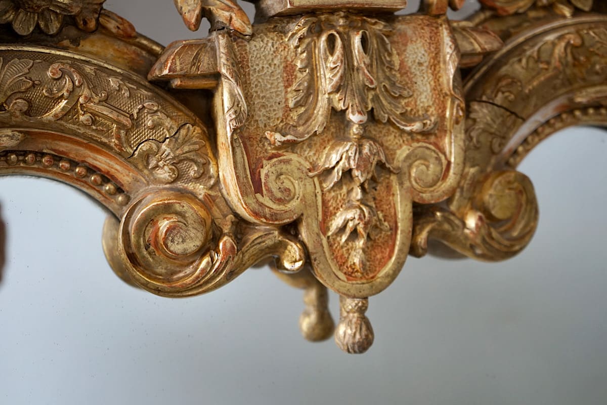 French Régence Gilded Mirror
