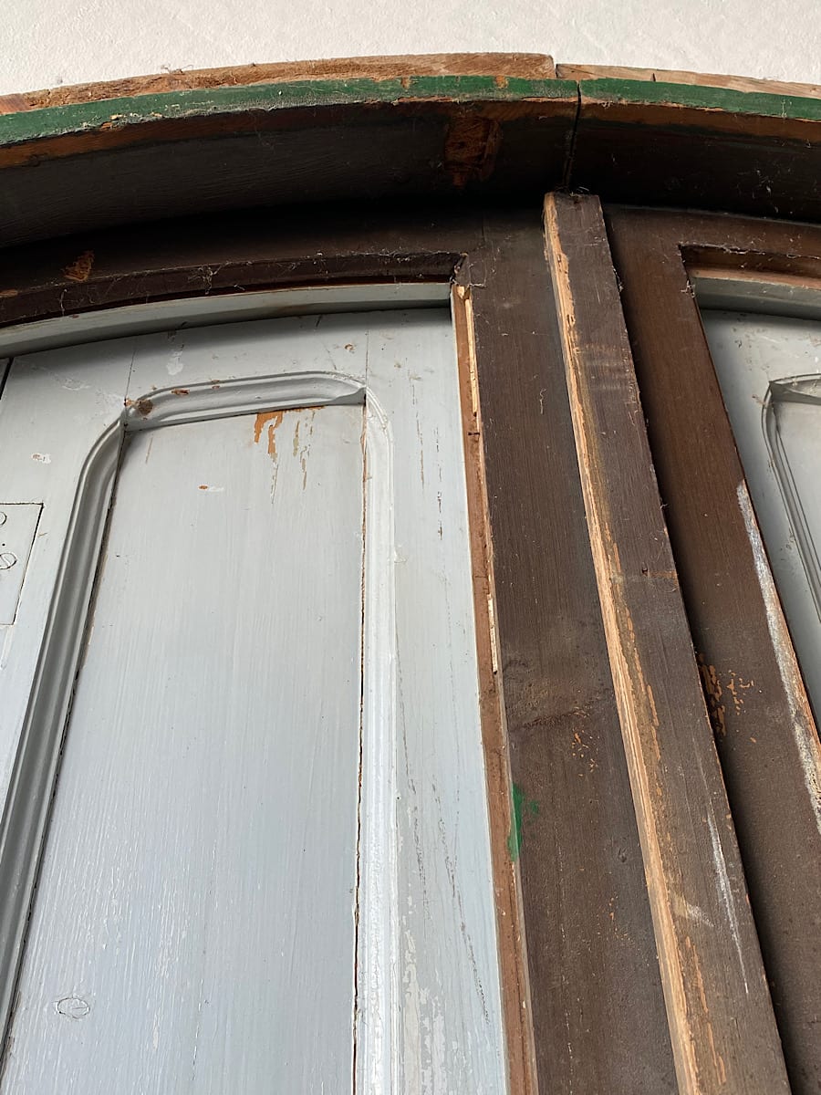 Pair of Chateau Doors with Shutters