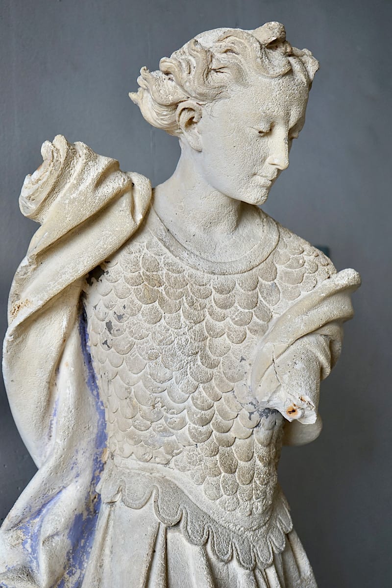 Plaster Statue of St Michael