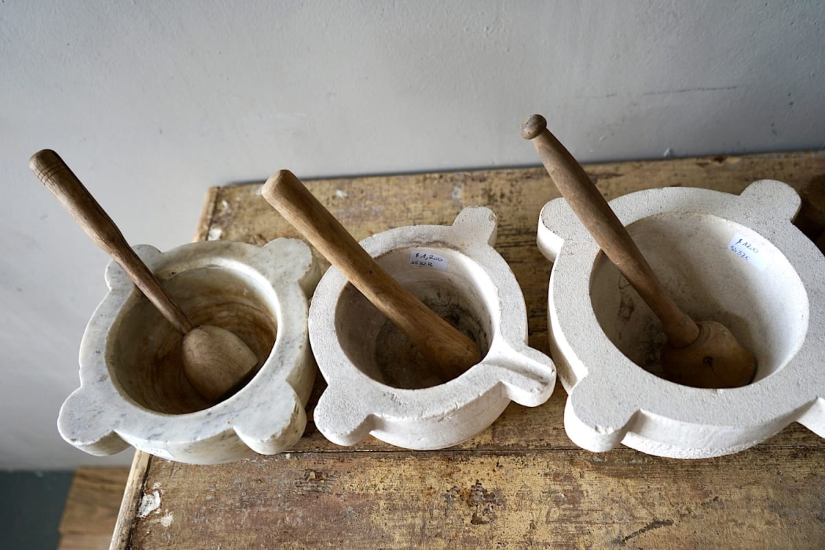 Marble Mortar & Pestle