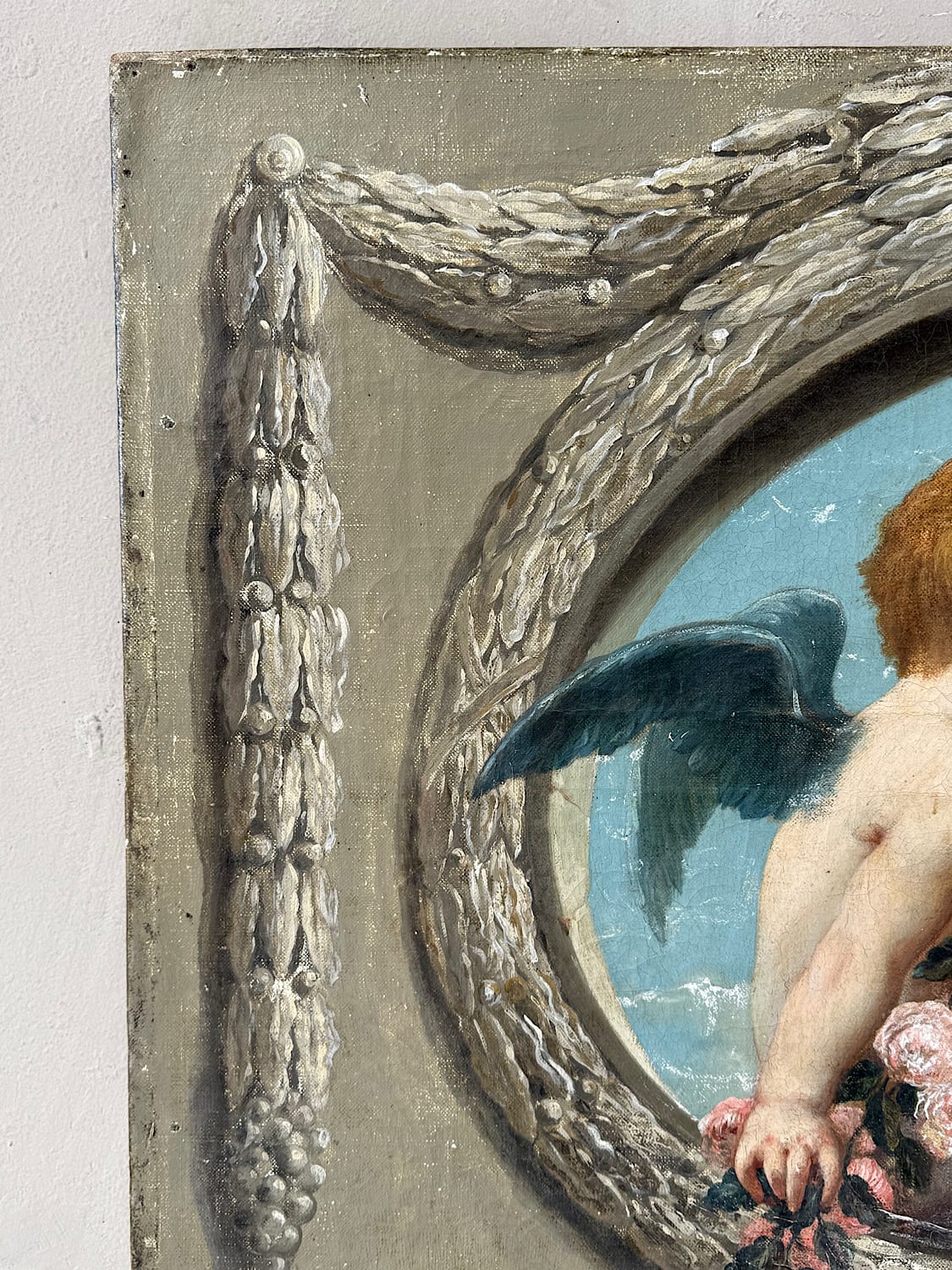 French Decorative Dessus-de-Porte Painting