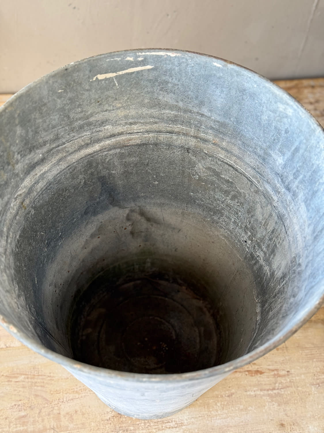 Vintage French Zinc Florist Buckets (Pair)