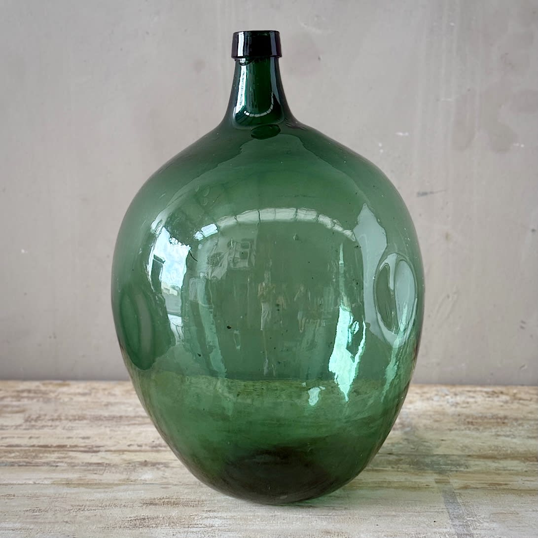 Large Glass Demijohn Wine Flagon