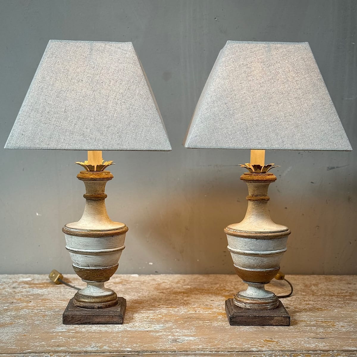 Italian Painted Lamps