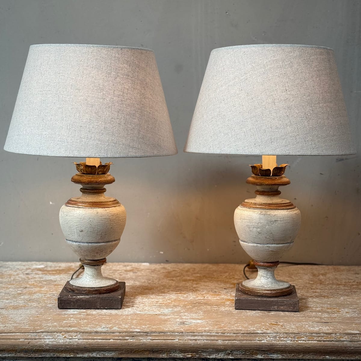 Italian Painted Lamps