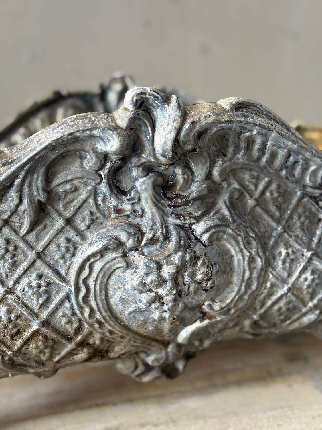 Large French Cast Iron Planter