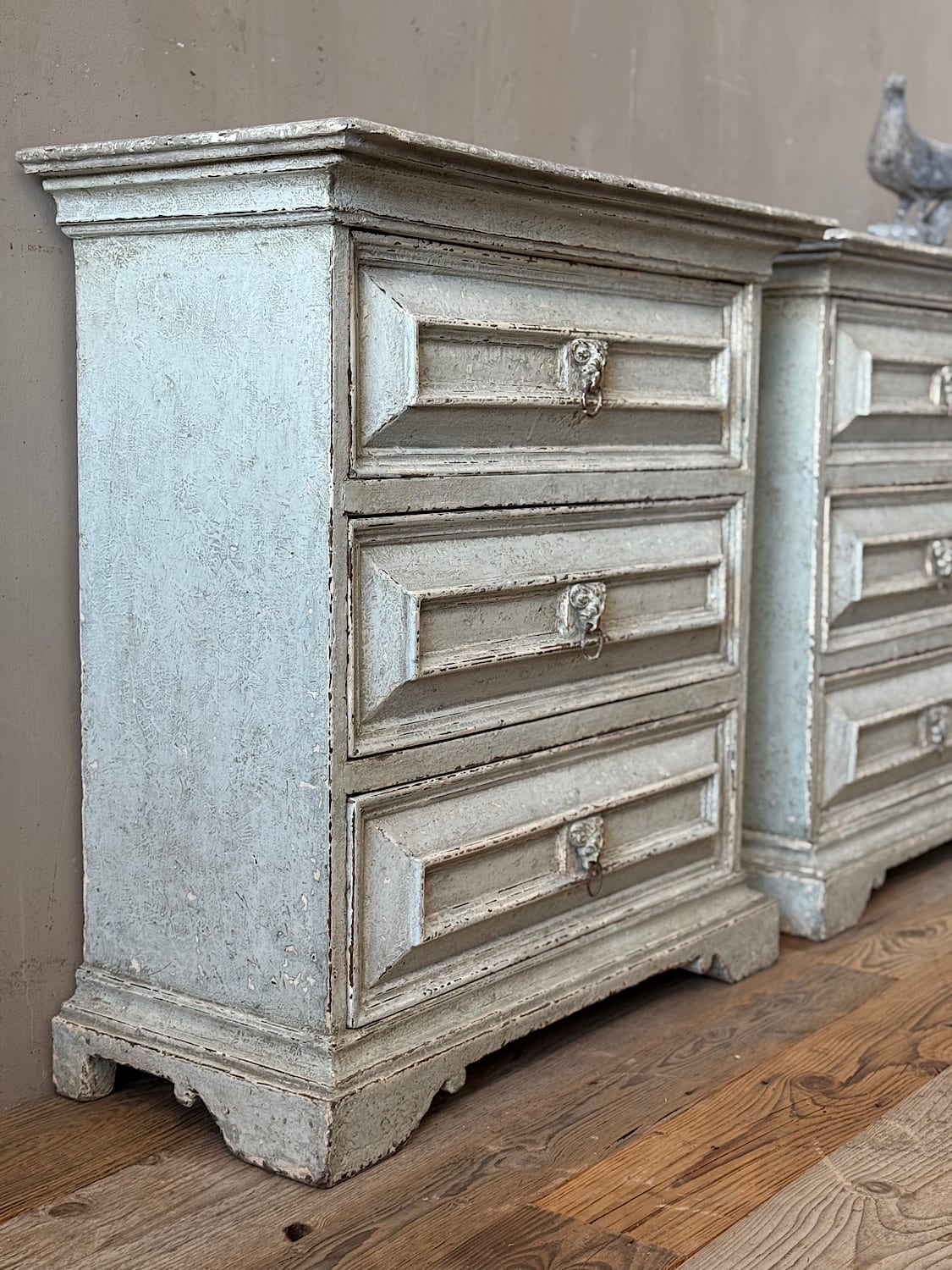 Italian Painted Bedside Cabinets