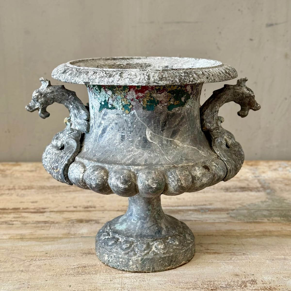 French Cast Iron Urn