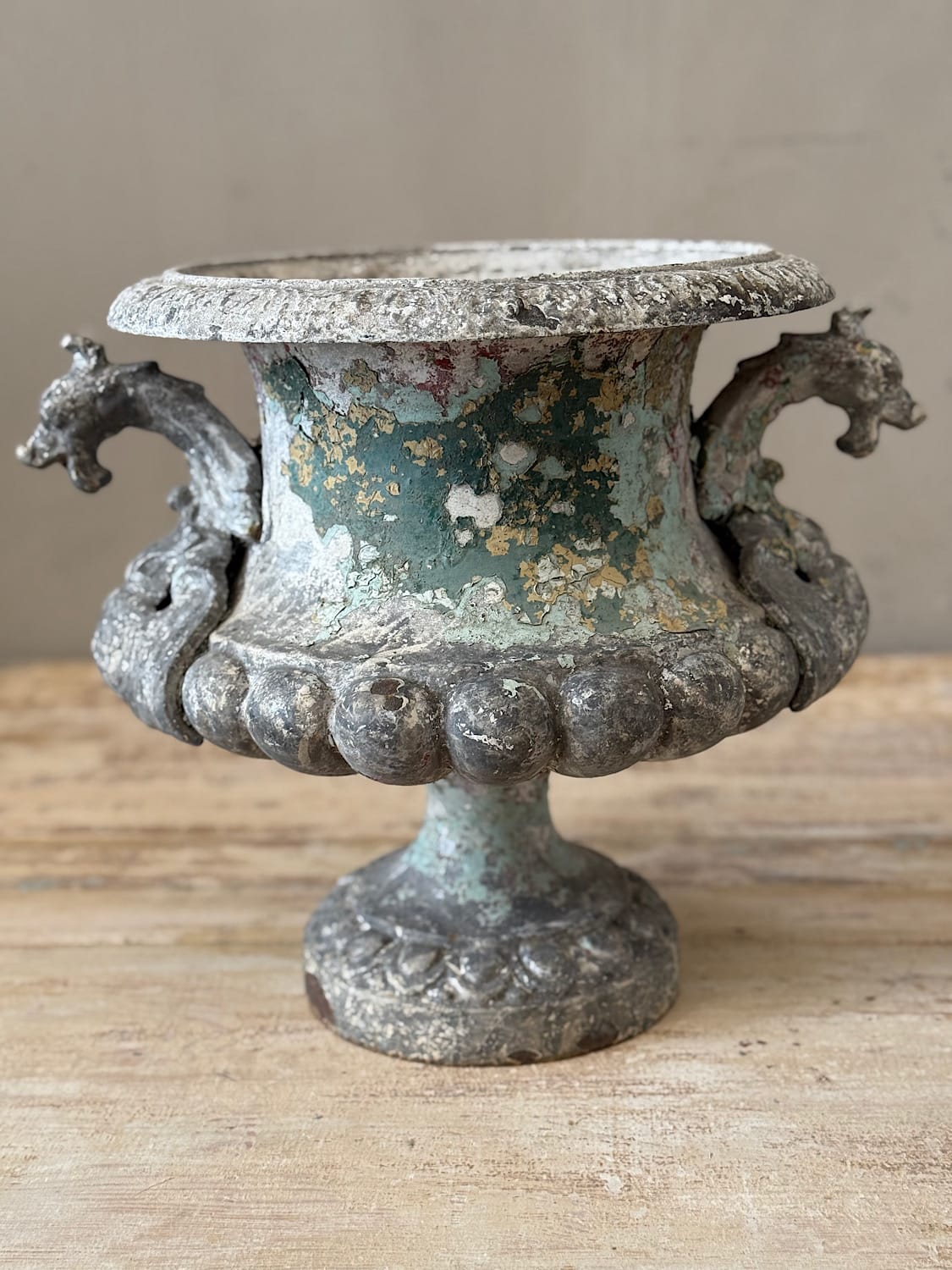 French Cast Iron Urn