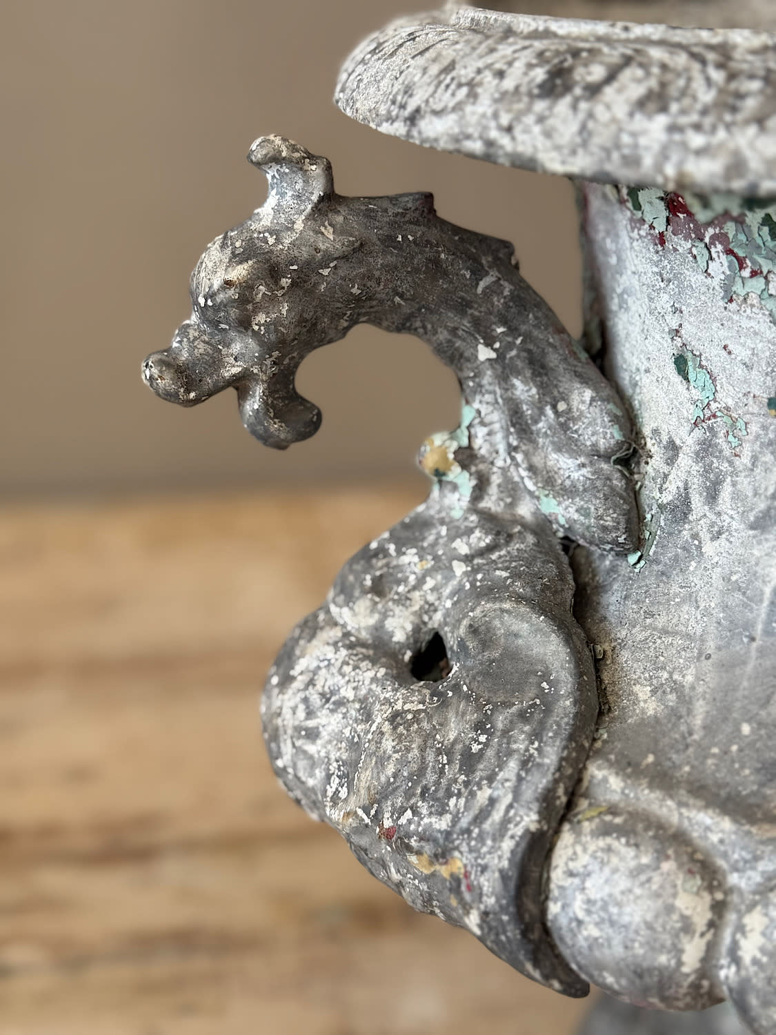 French Cast Iron Urn
