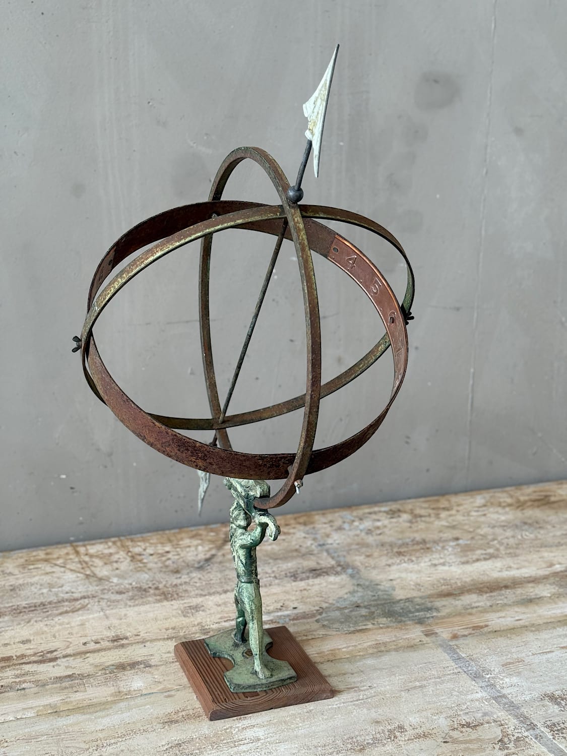 Vintage Metal Garden Sundial