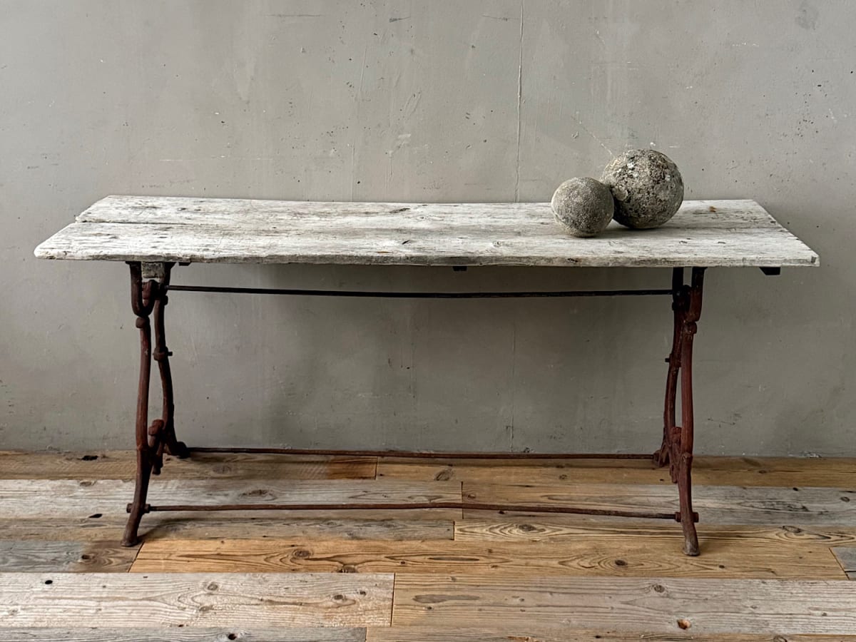 French Iron Console Table