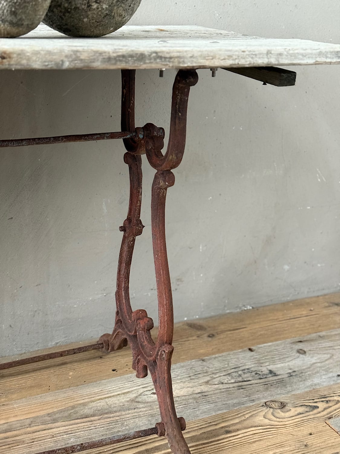 French Iron Console Table