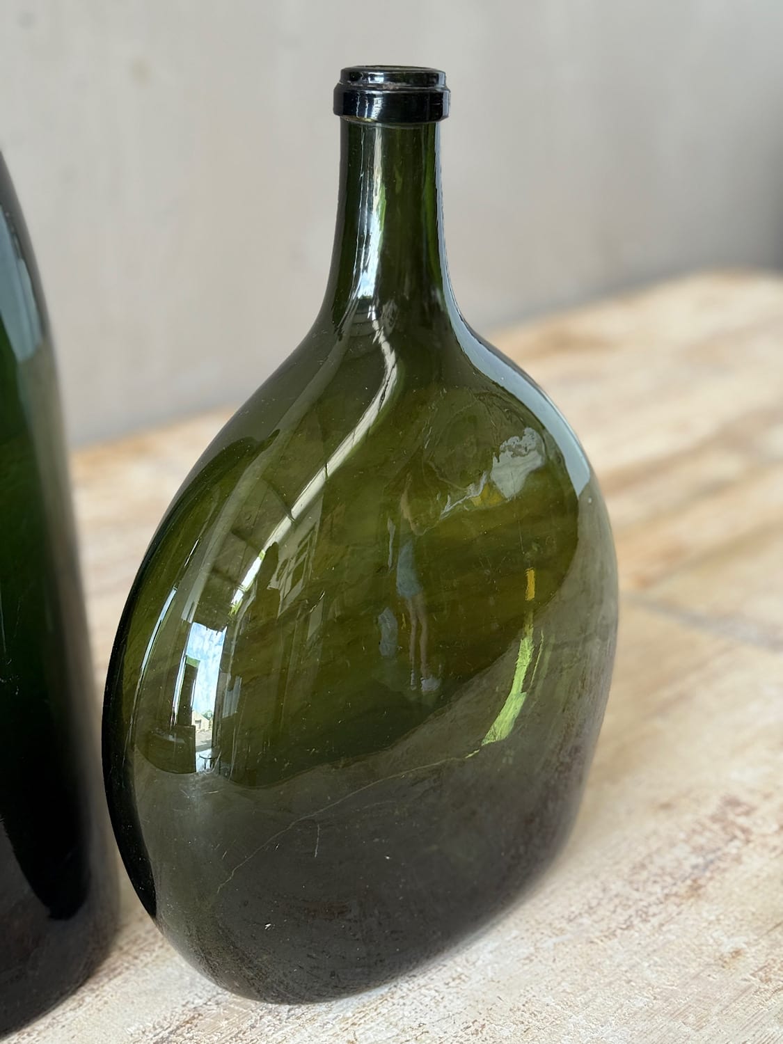 Large French Antique Wine Bottles
