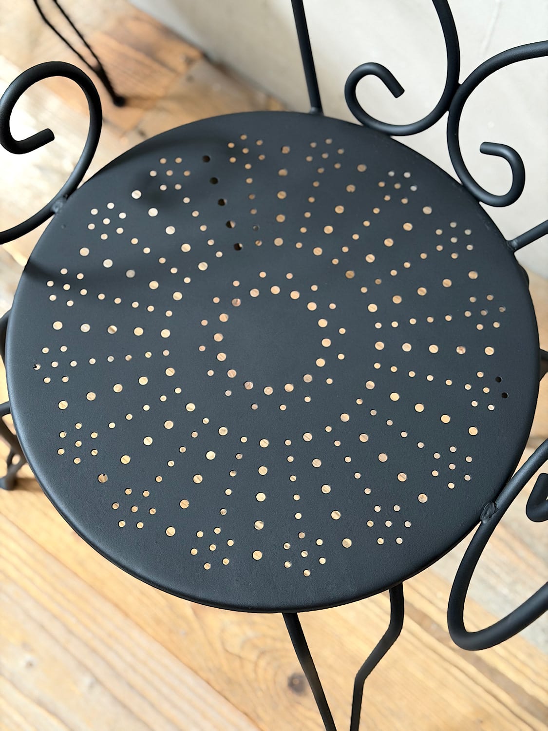 French Iron Garden Chairs (Pair)