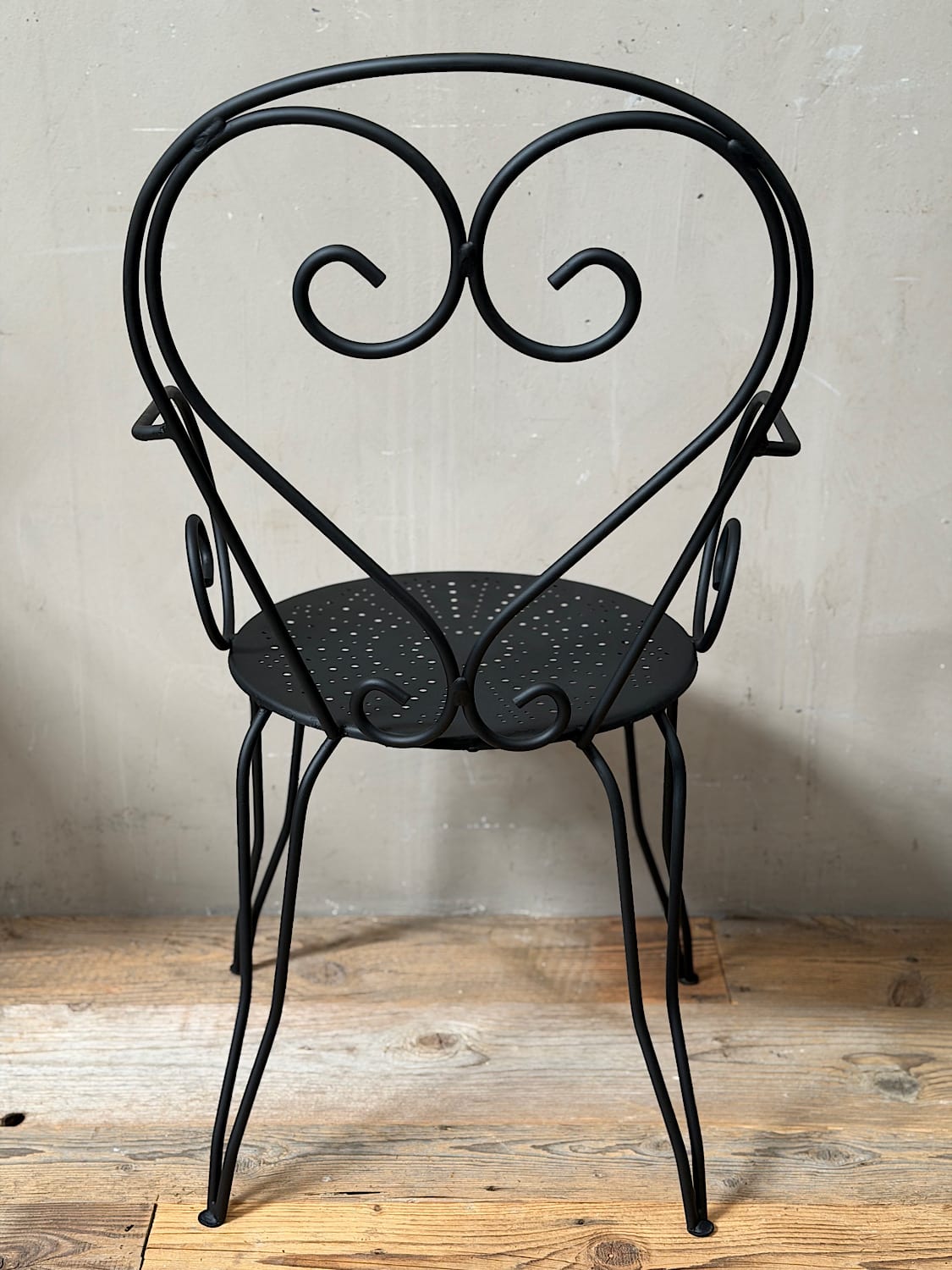 French Iron Garden Chairs (Pair)
