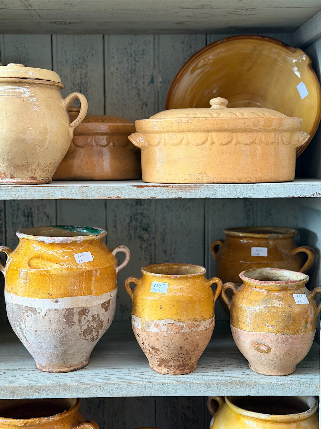 Yellow Confit Pots