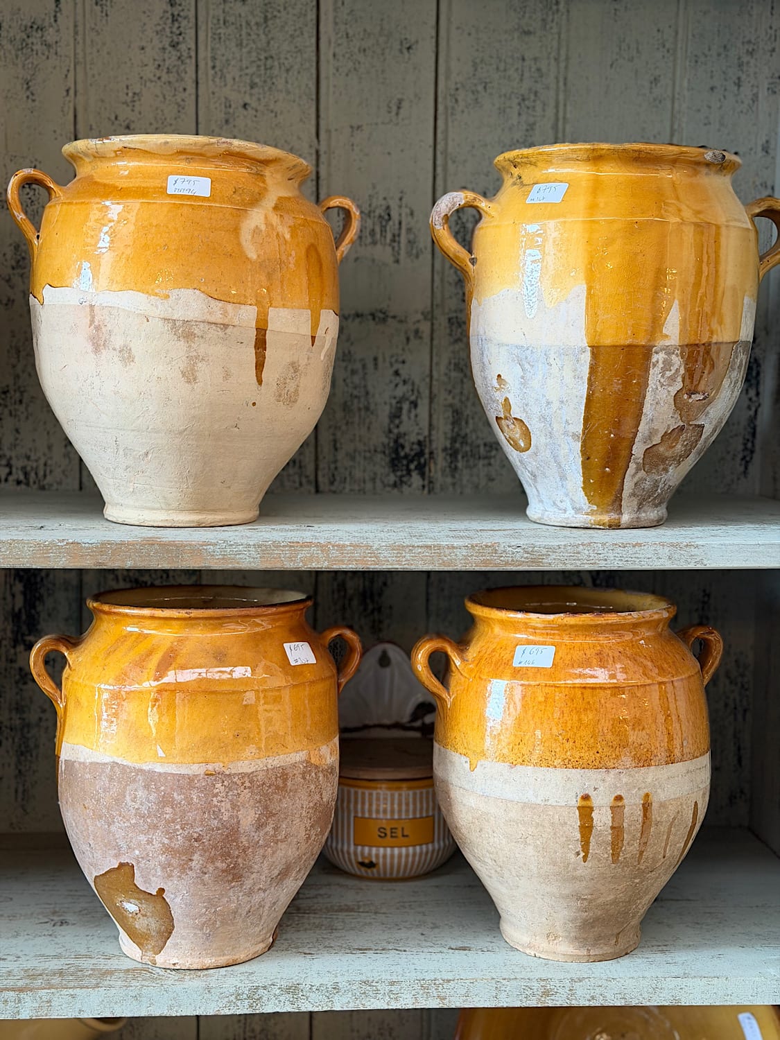 Yellow Confit Pots