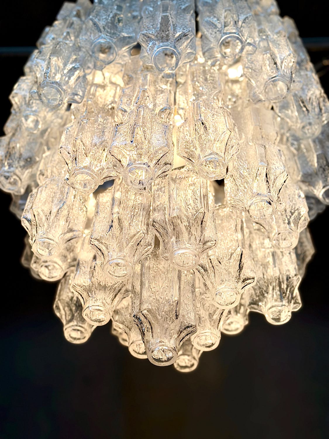 Mid-Century Murano Cascade Chandelier