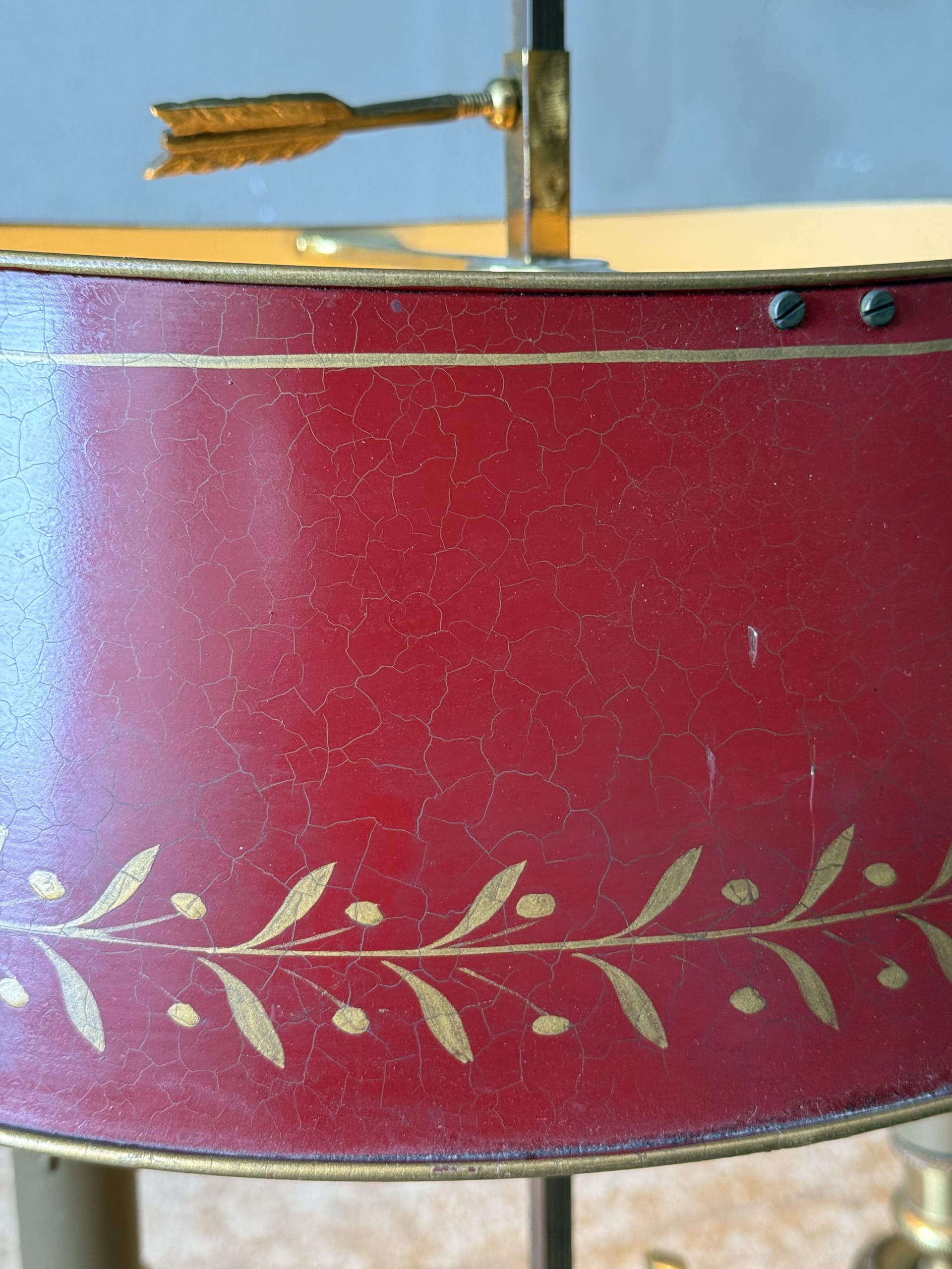 French Brass Bouillotte Lamp