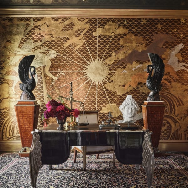 De Gournay Deco Dawn Wallpaper