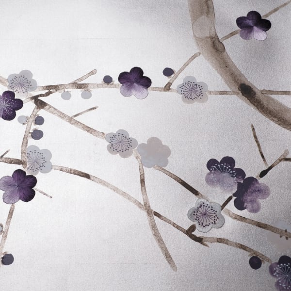 De Gournay Plum Blossom Wallpaper