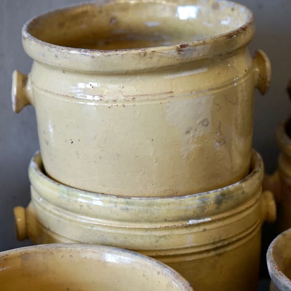 French Terracotta Preserving Pots