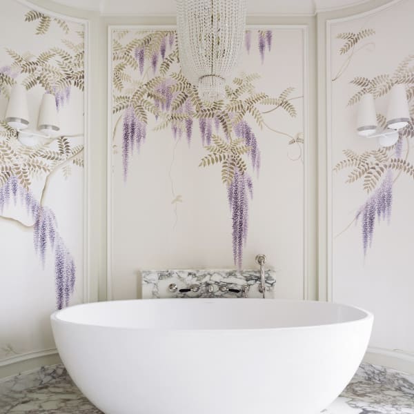 De Gournay Wisteria Wallpaper