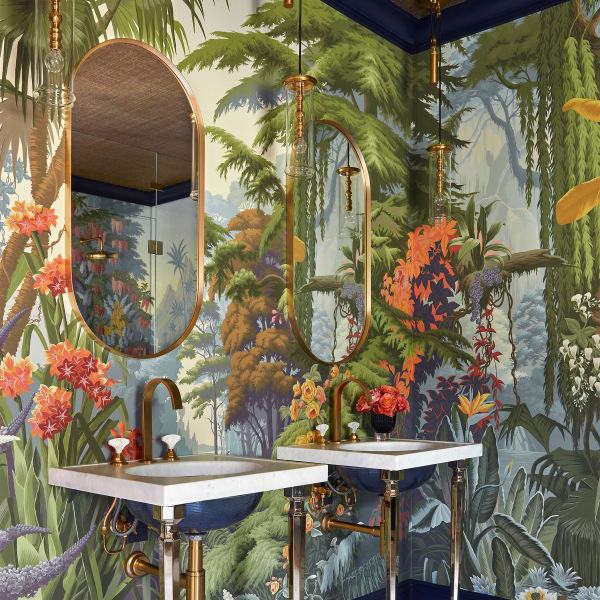 De Gournay L'Eden Wallpaper