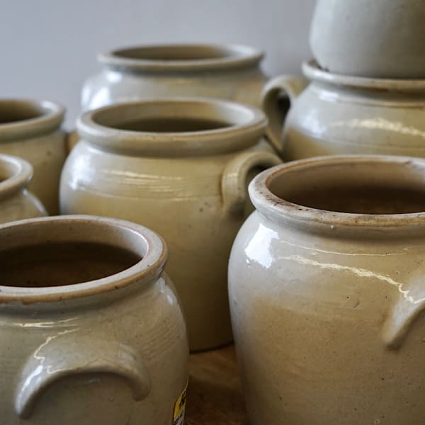 Stoneware Confit Pots