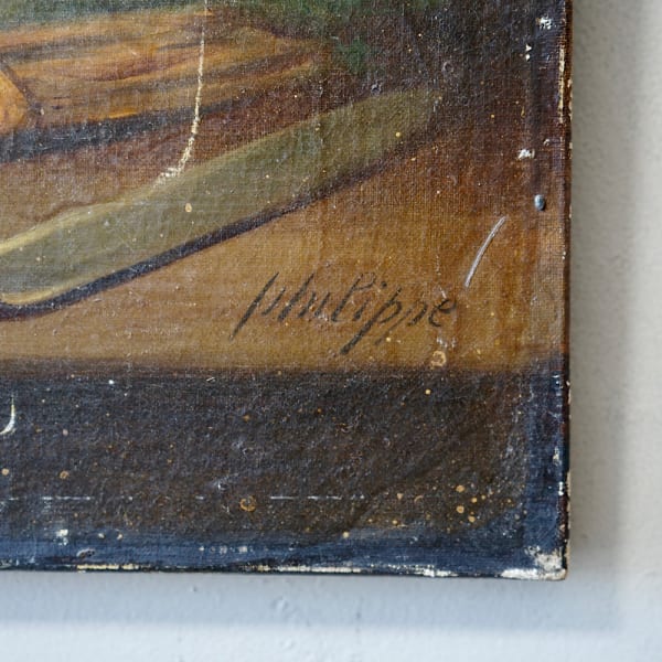 French Still-Life Oil Painting