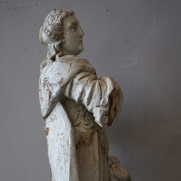 Carved Statue of a Saint