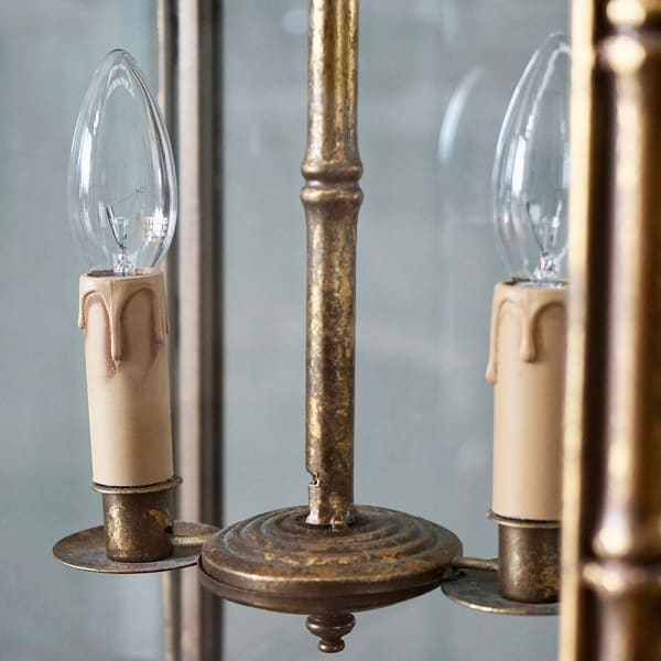 French Gilded Iron Lantern