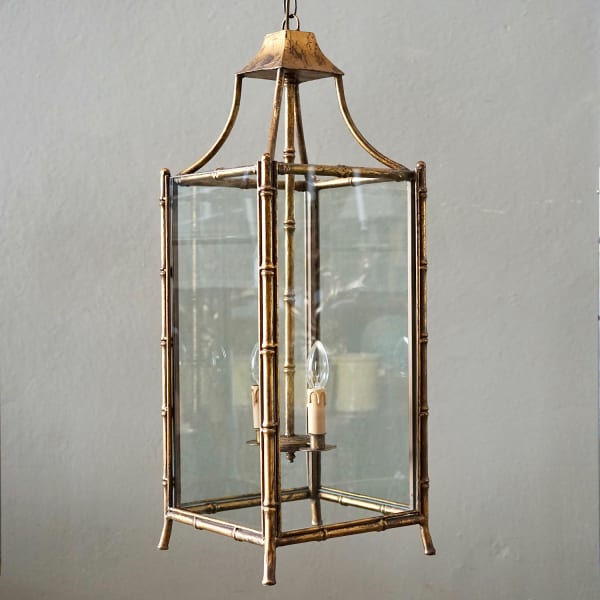French Gilded Iron Lantern