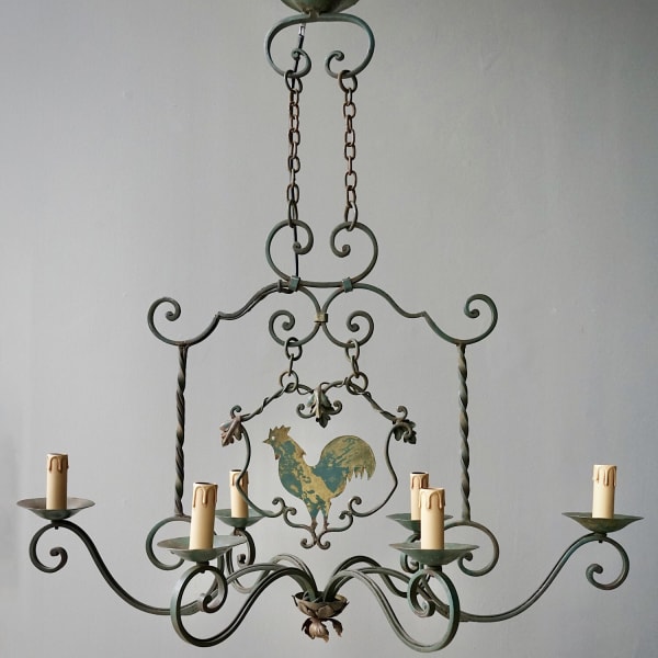 French Wrought Iron Chandelier