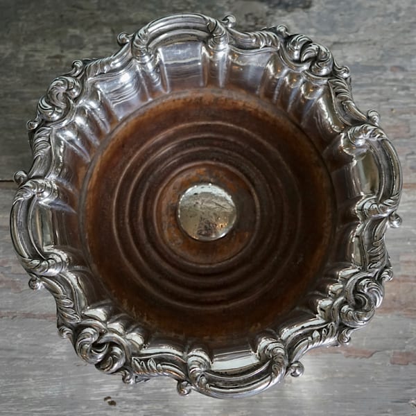 Silvered Wine Coaster