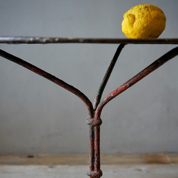 French Iron Garden Table