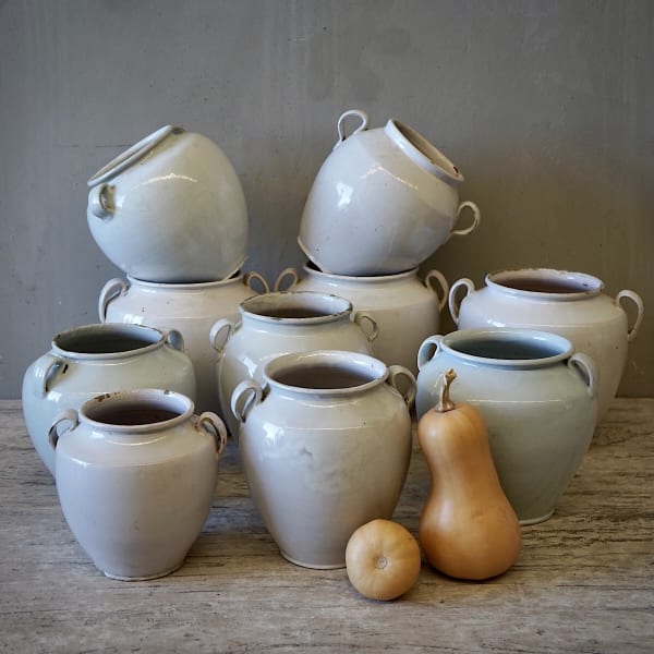 White French Confit Pots