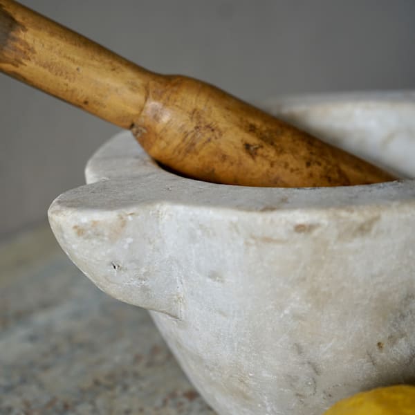 Marble Mortar & Pestle