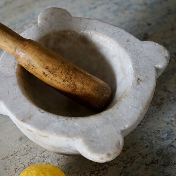 Marble Mortar & Pestle