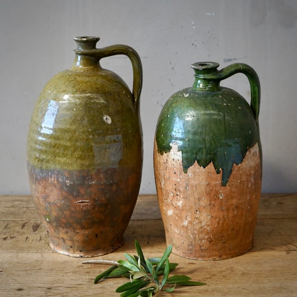 Terracotta Walnut Oil Jugs