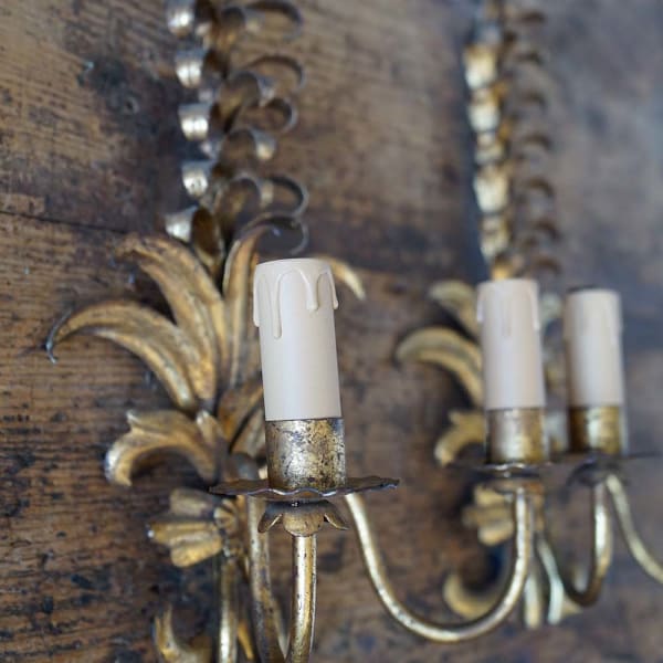 Gilded Wall Sconces