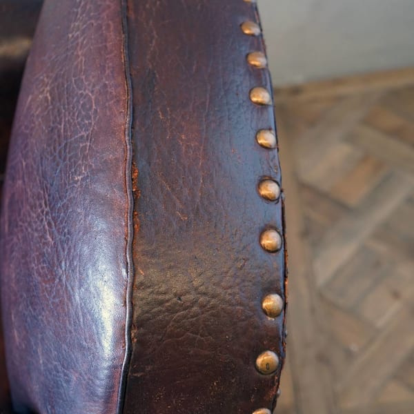 Pair of Leather Club Chairs
