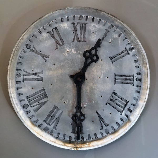 Zinc Clock Face